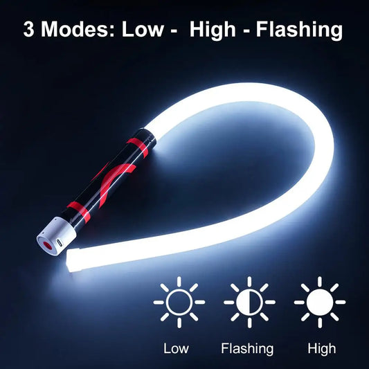 73Cm Flexible LED Flashlight Stick Rechargeable Work Light Professional Mechanic Tool for Car Repair Engine Bay Inspection Lamp