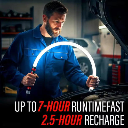 73Cm Flexible LED Flashlight Stick Rechargeable Work Light Professional Mechanic Tool for Car Repair Engine Bay Inspection Lamp