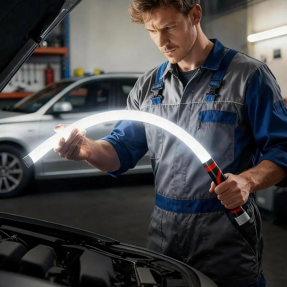 73Cm Flexible LED Flashlight Stick Rechargeable Work Light Professional Mechanic Tool for Car Repair Engine Bay Inspection Lamp