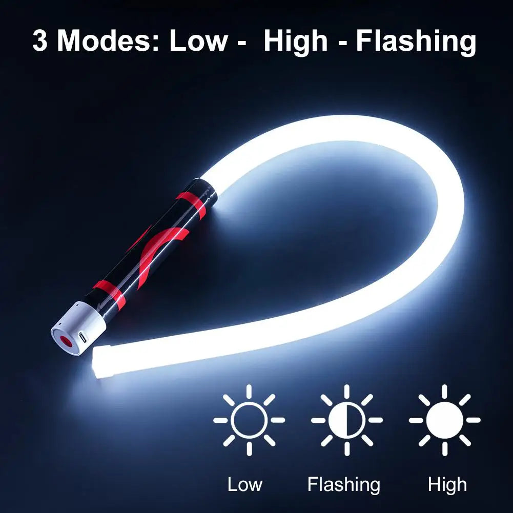 73Cm Flexible LED Flashlight Stick Rechargeable Work Light Professional Mechanic Tool for Car Repair Engine Bay Inspection Lamp